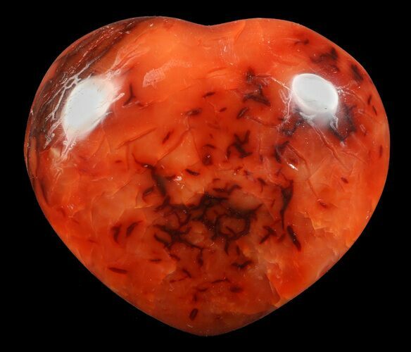 Colorful Carnelian Agate Heart #59490